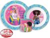 Barbie étkészlet, micro műanyag szett bögrével 265 ml