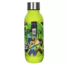 Minecraft Crafting műanyag kulacs csavaros kupakkal 640 ml