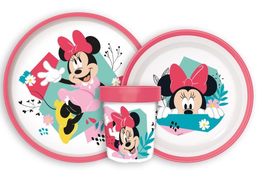 Disney Minnie Being More csúszásmentes étkészlet, micro műanyag szett