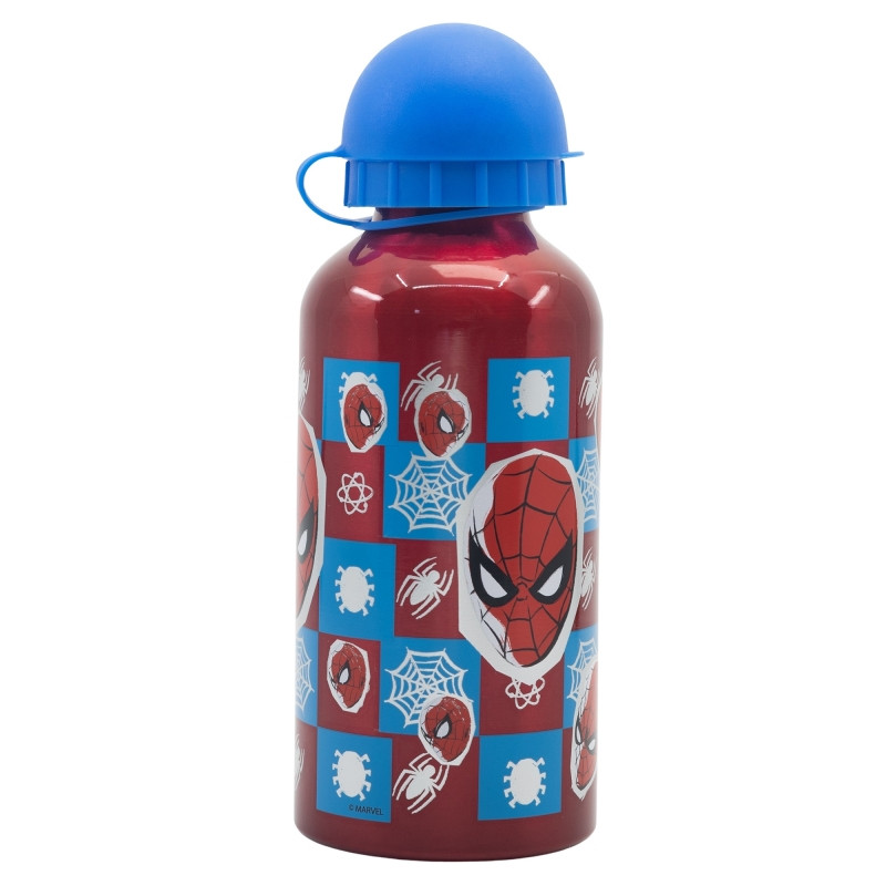 Алуминиева бутилка Spiderman Midnight Flyer, 400 мл – червена