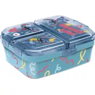   Disney Lilo és Stitch, A csillagkutya Just több rekeszes uzsonnás doboz, szendvicsdoboz XL