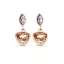 Victoria Rose gold színű színes köves fülbevaló