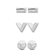 Victoria Ezüst színű fülbevaló szett