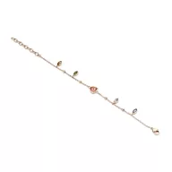 Victoria Rose gold színű színes köves karkötő