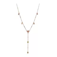Victoria Rose gold színű színes köves nyaklánc