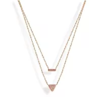 Victoria Rose gold színű rózsaszín köves nyaklánc