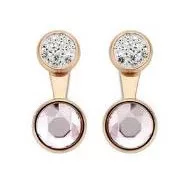 Victoria Rose gold színű színes köves fülbevaló
