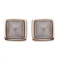 Victoria Rose gold színű barna köves fülbevaló