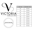 Victoria Rose gold színű fekete, fehér köves karkötő