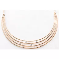 Victoria Rose gold színű fehér köves nyaklánc