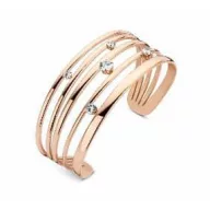 Victoria Rose gold színű fehér köves karkötő
