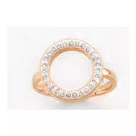 Victoria Rose gold színű fehér köves gyűrű