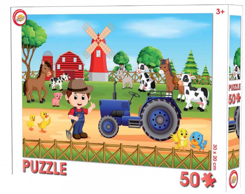 Farmárske puzzle (50 dielikov)