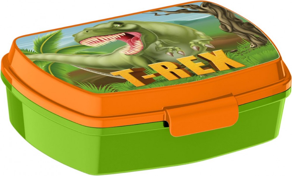 Vtipný plastový sendvičový box s dinosaurami T-Rex